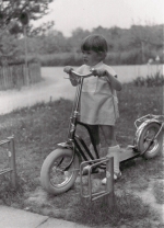 mit meinem trotinett